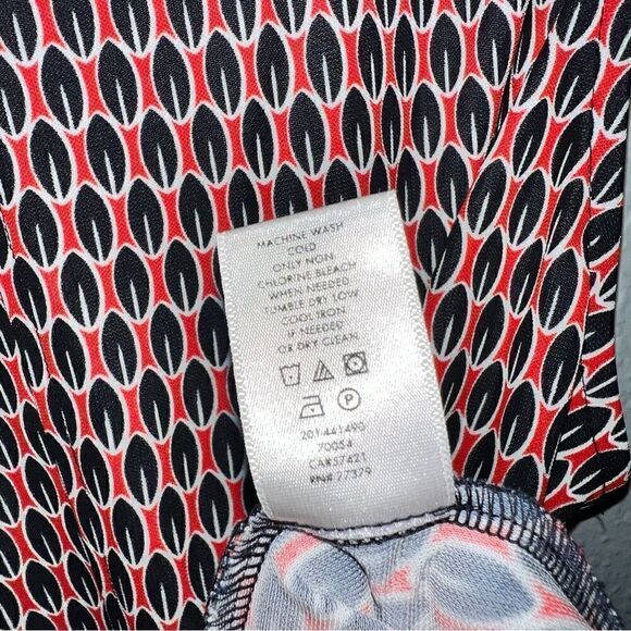 Ann Taylor Womens V-Neck Sleeveless Relaxed Fit Knitted Blouse Top Orange Large - Picture 7 of 8